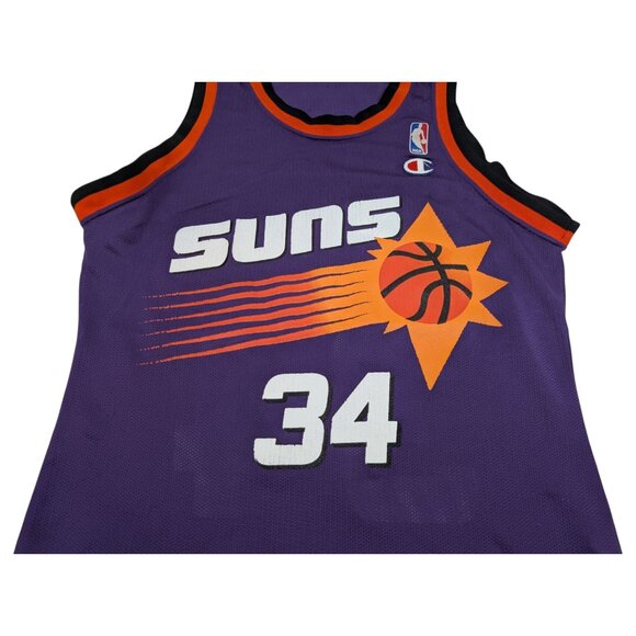 Vintage Champion Phoenix Suns Charles Barkley jersey NBA sz 36 Small 90s *READ - Picture 3 of 10